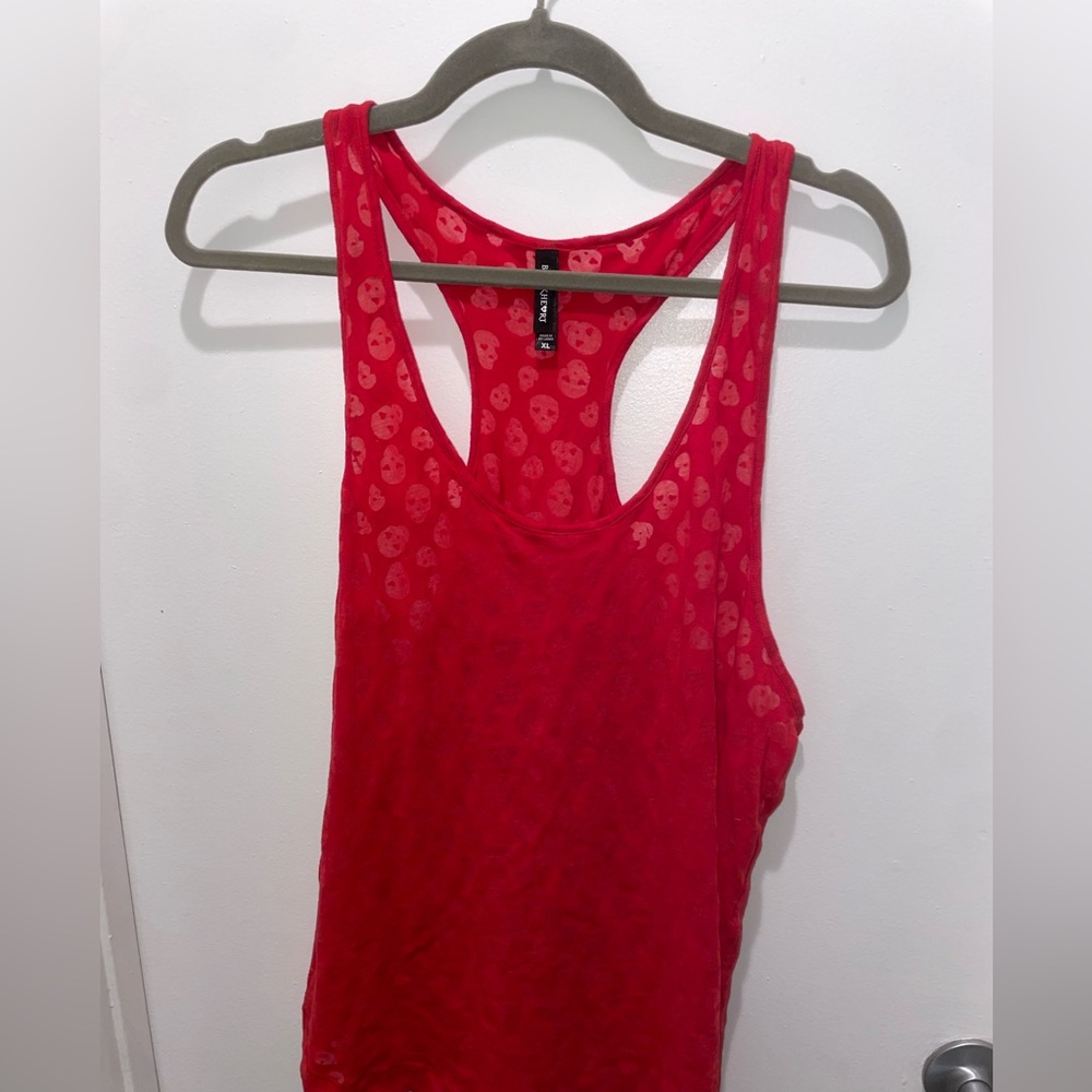 Blackheart Red Skull Tank Top